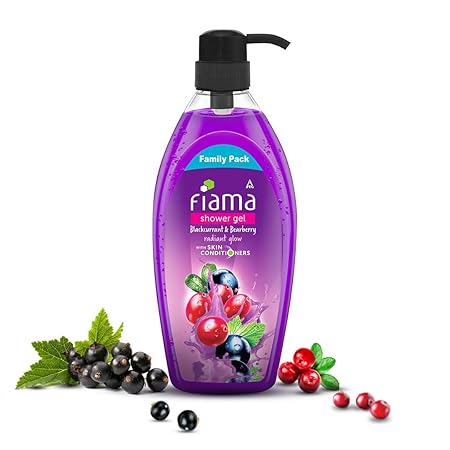 Fiama Body Wash Shower Gel Blackcurrant & Bearberry, 895 ml Family Pack,