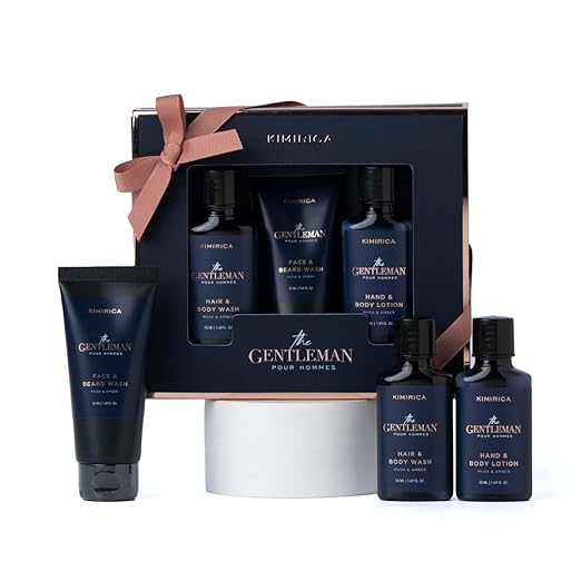 Kimirica Gentlemen Bath Care Trio  |Premium Gift Set For Husband & Boyfriend Set of 3