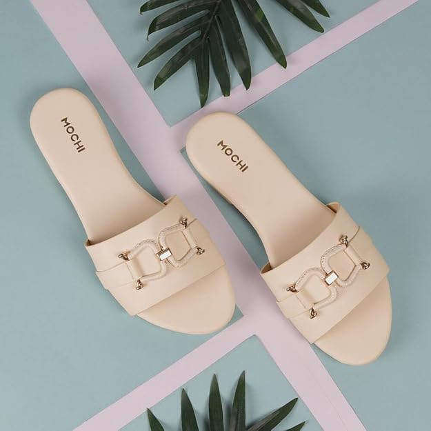 Mochi Women Synthetic Fashion Slides (41-287)
