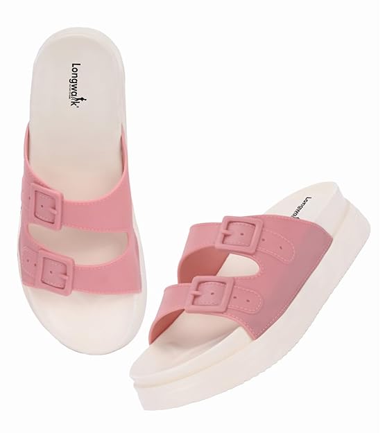 Longwalk Casual Stylish Women Heels Slides Flip Flops Slippers-