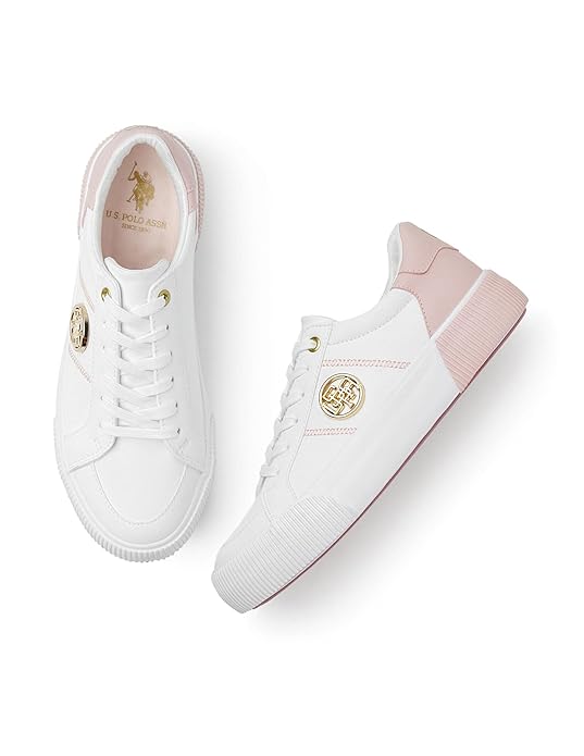U.S. POLO ASSN. Women Lace Up Sneaker Shoes