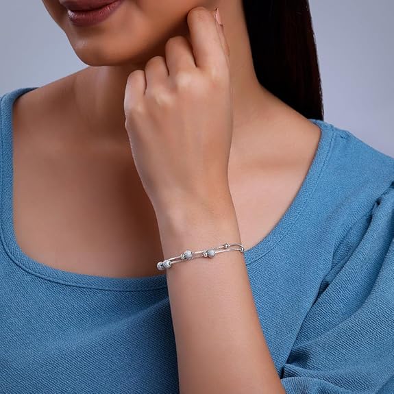 GIVA 925 Silver Fabulous You Bracelet, Adjustable | Gifts for Women and Girls | With Certificate of Authenticity and 925 Stamp | 6 Months Warranty