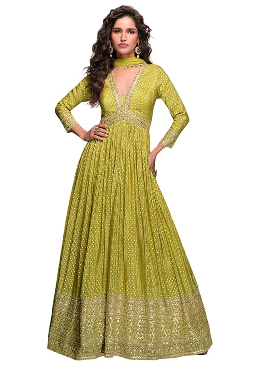 DE-VELOR Pretty Green Readymade Gown