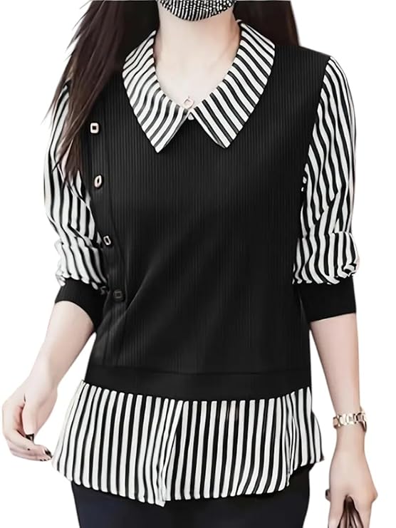 LITZO Top for Women Regular Fit Latest Stylish Office Wear Western Top