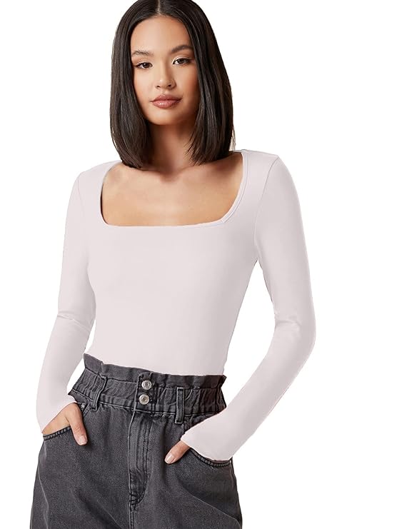 Aahwan Women's & Girls' Solid Long Sleeve Slim Fit Top/T-Shirt