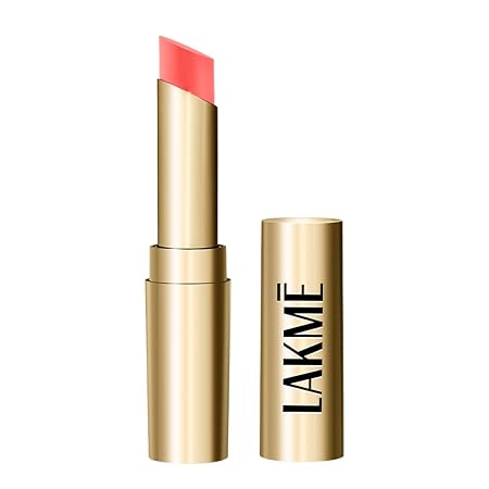 Lakme Absolute Unreal 3D Slim Bullet Lipstick, Matte finish with a hint of shine, intense colour payoff in just a single stroke, longlasting, lipstick, Nude Brick